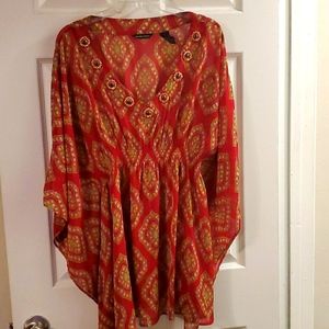 New York & Co beaded flowy tunic